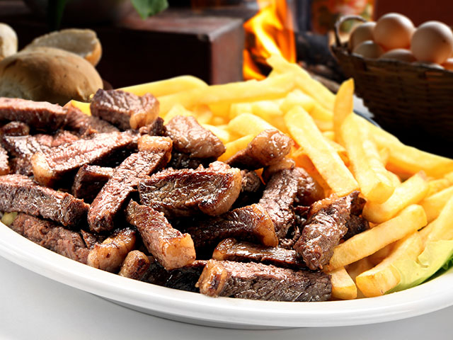 Churrasco acebolado